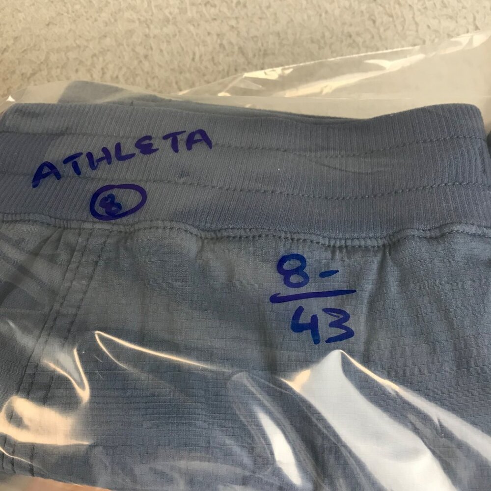 Women's ATHLETA Blue Athletic Activewear Skort W/ Waist Tie & Side Pockets Sz 8 - Picture 9 of 9